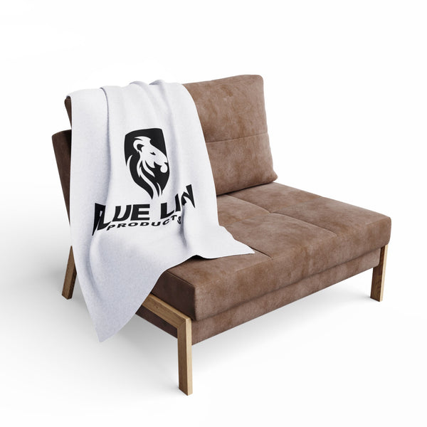 Cozy Arctic Fleece Blanket with Bold Logo - Perfect for Home Decor & Gifts