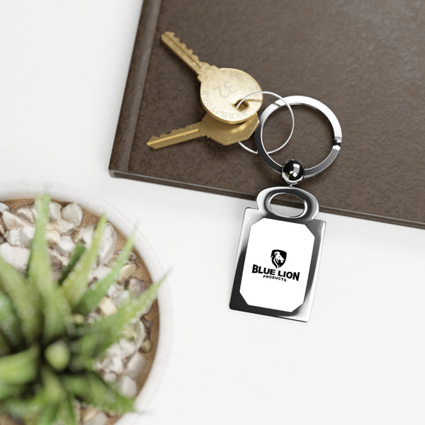 Custom Rectangle Photo Keyring - Realtor Merch